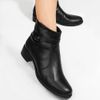 Bota Zatta Fivela Lateral em Couro Madona Preta