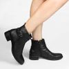 Bota Zatta Fivela Lateral em Couro Madona Preta