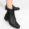 Bota Coturno Zatta Básica Couro Luiza Preto