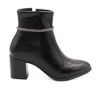 Bota Zatta Salto Bloco Strass Nancy Preta