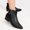 Bota Zatta Cano Curto Bico Fino Evelyn Preta