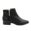 Bota Zatta Cano Curto Bico Fino Evelyn Preta