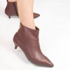 Bota Zatta Cano Curto Bico Fino Marlene Marrom