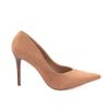 Scarpin Zatta Bico Fino Salto Alto  Anita Suede Nude