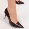 Scarpin Zatta Bico Fino Salto Alto  Anita Marrom