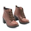 Bota Zatta Coturno  Salto Bloco  Beatriz Marrom