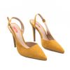 Scarpin Zatta Slingback Salto Alto Donna Mostarda