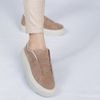 Tênis Zatta Casual Ajuste Elástico Gaby Nude