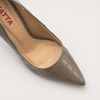 Scarpin Zatta Salto Grosso Jaine Cinza