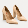 Scarpin Zatta Salto Grosso Jaine Amendoa
