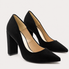Scarpin Zatta Salto Grosso Jaine Preto Nobuck