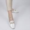 Mocassim Zatta Detalhe de Fivela Magda Off White