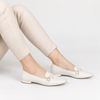 Mocassim Zatta Laço Márcia Off White