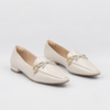 Mocassim Zatta Laço Márcia Off White