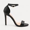 Sandalia Zatta Salto Fino Maya  Preto Napa