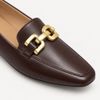 Mocassim Zatta Detalhe de Fivela Magda Café