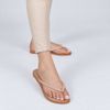 Chinelo Zatta de Dedo Nó Strass Polly Caramelo
