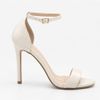 Sandália Zatta Salto Fino Maya Croco Off White