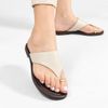 Rasteira de Dedo Metal Zatta  Alaide Off White