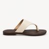 Rasteira de Dedo Metal Zatta  Alaide Off White