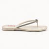 Rasteira Zatta  Nó Brilho Thayna Off White