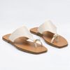 Rasteira Zatta de Dedo Chloé Off White