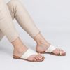 Rasteira Zatta de Dedo Chloé Off White