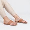 Rasteira Zatta de Dedo Chloé Caramelo
