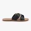 Rasteira Zatta Fivela Lateral  Amanda Preto