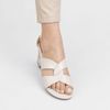 Sandália Zatta Casual  Salto Bloco Cindy Off White