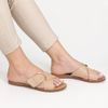 Rasteira Zatta Fivela Lateral  Amanda Nude