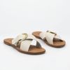 Rasteira Zatta Fivela Lateral  Amanda Off White