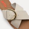 Rasteira Zatta Fivela Lateral  Amanda Off White