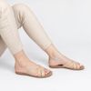 Rasteira Zatta Transpassada Ágata  Nude