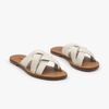 Rasteira Zatta Transpassada Ágata  Off White