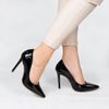 Scarpin Zatta Salto Alto Bico Fino Suzy Verniz Preto