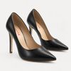 Scarpin Salto Alto Bico Fino Suzy Napa  Preto