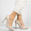 Scarpin Salto Alto Bico Fino Suzy Aveia