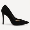 Scarpin Salto Alto Bico Fino Suzy Nobuck Preto