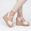 Sandália Zatta Anabela Cristina Off White