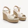 Sandália Zatta Anabela Cristina Off White