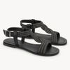 Rasteira Zatta Strass Norma Preto Onix