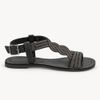 Rasteira Zatta Strass Norma Preto Onix