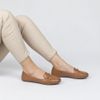 Mocassim Zatta Corrente Flat  Micaela Caramelo