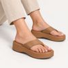 Tamanco Zatta De Dedo  Flatform Luma Caramelo