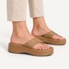 Tamanco Zatta De Dedo  Flatform Luma Caramelo