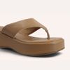 Tamanco Zatta De Dedo  Flatform Luma Caramelo