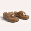 Tamanco Zatta De Dedo  Flatform Luma Caramelo