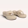 Tamanco Zatta De Dedo  Flatform Luma Amendoa