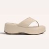 Tamanco Zatta De Dedo  Flatform Luma Amendoa